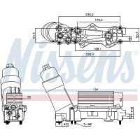 NISSENS 91336 Ölkühler, Motoröl
