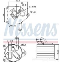 NISSENS 91396 Ölkühler, Automatikgetriebe