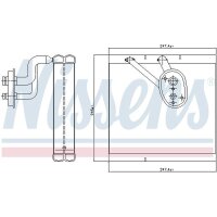 NISSENS 92388 Verdampfer, Klimaanlage