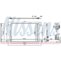 NISSENS 940870 Kondensator, Klimaanlage