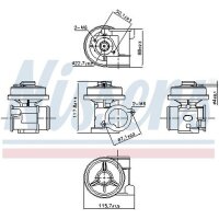 NISSENS 98433 AGR-Ventil