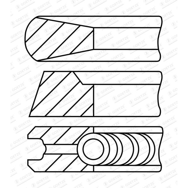GOETZE ENGINE 08-447600-00 Kolbenringsatz