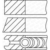 GOETZE ENGINE 08-450500-00 Kolbenringsatz
