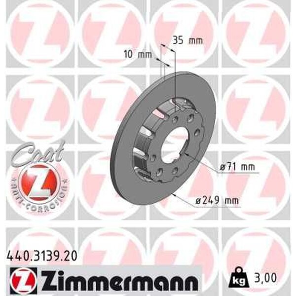 ZIMMERMANN 440.3139.20 Bremsscheibe