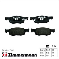 ZIMMERMANN 26444.170.1 Bremsbelagsatz, Scheibenbremse