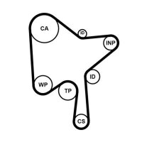 CONTINENTAL CTAM CT1216K3 Zahnriemensatz