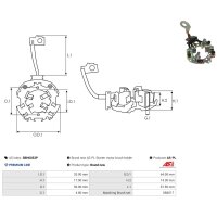AS-PL SBH6033P Halter, Kohlebürsten