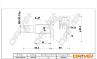 DR!VE+ DP2110.10.1198 Gelenksatz, Antriebswelle