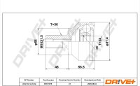 DR!VE+ DP2110.10.1216 Gelenksatz, Antriebswelle