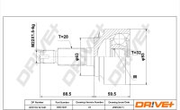 DR!VE+ DP2110.10.1241 Gelenksatz, Antriebswelle