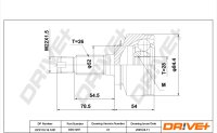 DR!VE+ DP2110.10.1251 Gelenksatz, Antriebswelle