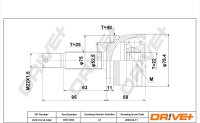 DR!VE+ DP2110.10.1262 Gelenksatz, Antriebswelle