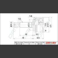 DR!VE+ DP2110.10.1263 Gelenksatz, Antriebswelle