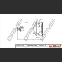 DR!VE+ DP2110.10.1466 Gelenksatz, Antriebswelle