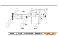 DR!VE+ DP2110.10.1535 Gelenksatz, Antriebswelle