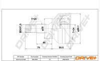 DR!VE+ DP2110.10.1545 Gelenksatz, Antriebswelle