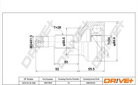 DR!VE+ DP2110.10.1548 Gelenksatz, Antriebswelle