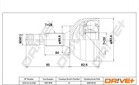 DR!VE+ DP2110.10.1556 Gelenksatz, Antriebswelle