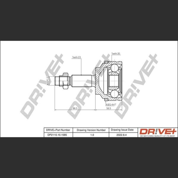 DR!VE+ DP2110.10.1585 Gelenksatz, Antriebswelle