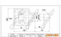 DR!VE+ DP2110.10.1629 Gelenksatz, Antriebswelle