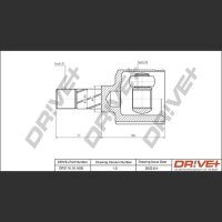 DR!VE+ DP2110.10.1630 Gelenksatz, Antriebswelle
