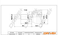 DR!VE+ DP2110.10.1914 Gelenksatz, Antriebswelle
