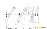 DR!VE+ DP2110.10.1915 Gelenksatz, Antriebswelle
