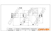 DR!VE+ DP2110.10.1922 Gelenksatz, Antriebswelle
