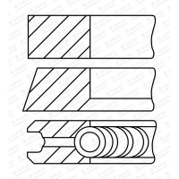 GOETZE ENGINE 08-447507-00 Kolbenringsatz