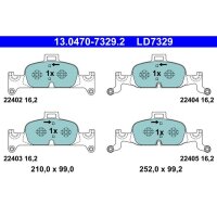 ATE 13.0470-7329.2 Bremsbelagsatz, Scheibenbremse