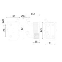 MAHLE CLC 276 000S Ölkühler, Motoröl