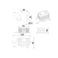 MAHLE CLC 278 000S Ölkühler, Motoröl