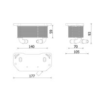 MAHLE CLC 322 000P Ölkühler, Motoröl