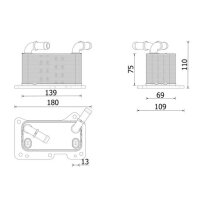 MAHLE CLC 323 000P Ölkühler, Motoröl