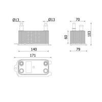 MAHLE CLC 326 000P Ölkühler, Automatikgetriebe