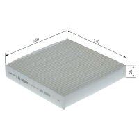 BOSCH 1 987 435 161 Filter, Innenraumluft