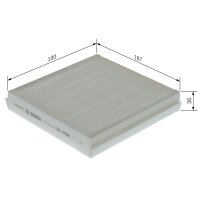 BOSCH 1 987 435 163 Filter, Innenraumluft