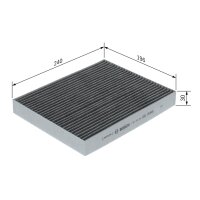 BOSCH 1 987 435 620 Filter, Innenraumluft