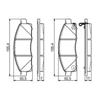 BOSCH 0 986 494 673 Bremsbelagsatz, Scheibenbremse