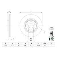 BOSCH 0 986 479 H02 Bremsscheibe