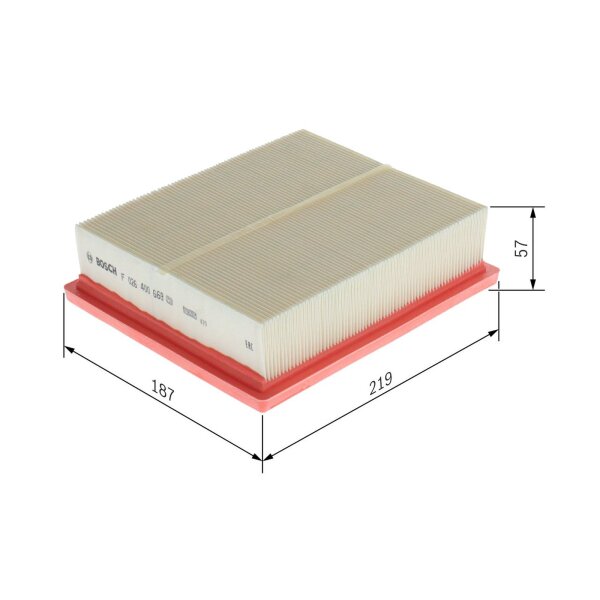 BOSCH F 026 400 669 Luftfilter