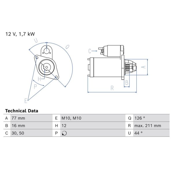 BOSCH 0 986 026 290 Starter