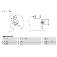 BOSCH 0 986 026 290 Starter