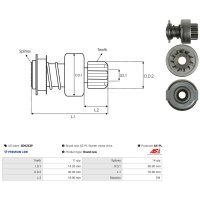 AS-PL SD9253P Freilaufgetriebe, Starter