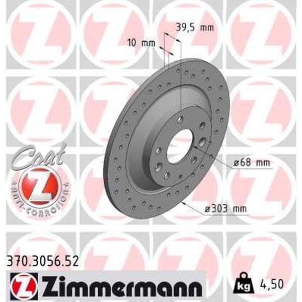 ZIMMERMANN 370.3056.52 Bremsscheibe
