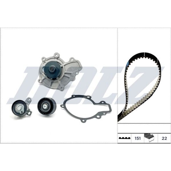DOLZ KD170 Wasserpumpe + Zahnriemensatz