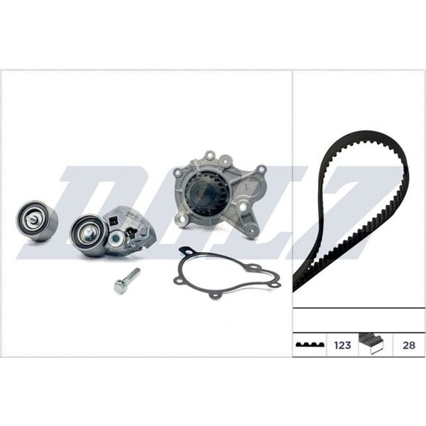 DOLZ KD172 Wasserpumpe + Zahnriemensatz