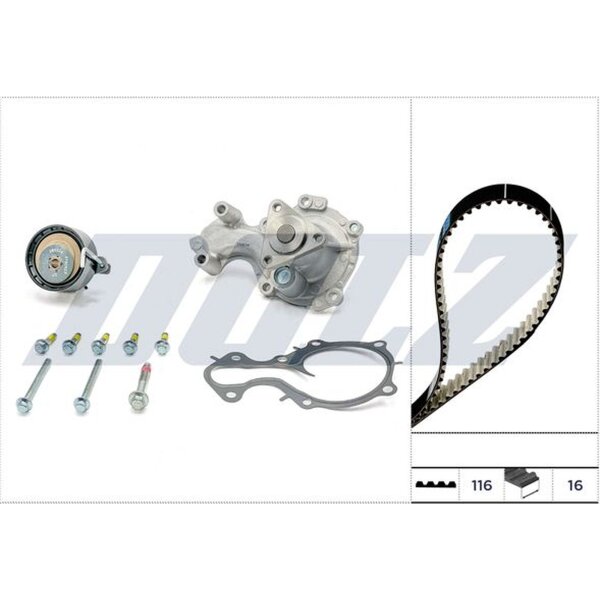 DOLZ KD177IO Wasserpumpe + Zahnriemensatz