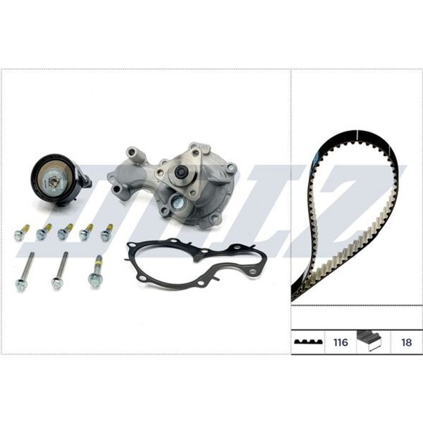 DOLZ KD178IO Wasserpumpe + Zahnriemensatz