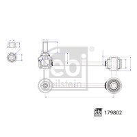 FEBI BILSTEIN 179802 Stange/Strebe, Stabilisator